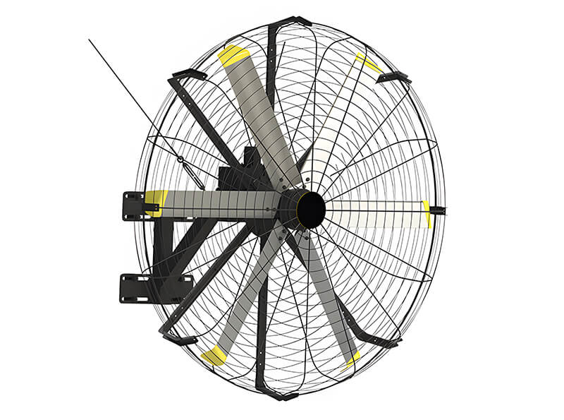  HVLS Industrial Wall Mounted Fan With Remote