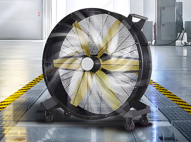 Large Heavy Duty Mobile Industrial Drum Fan