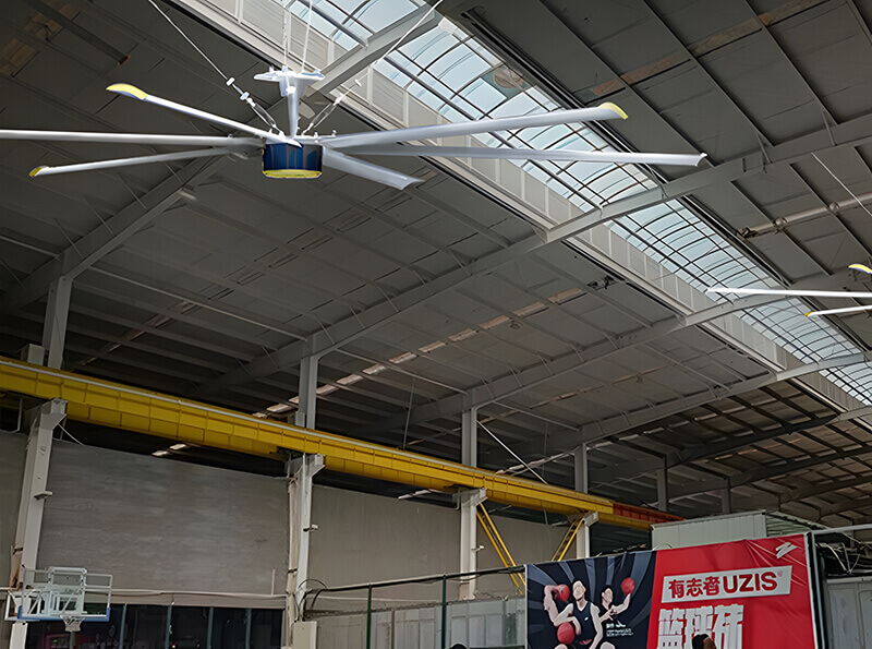 PMSM HVLS Industrial Ceiling Fans for Warehouse